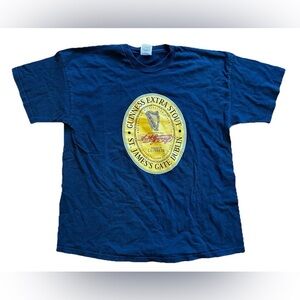 Vintage Guinness T-Shirt Shirt Beer St James Gate Dublin Black Tee 2XL XXL